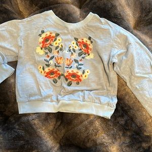 Cute embroidered sweatshirt